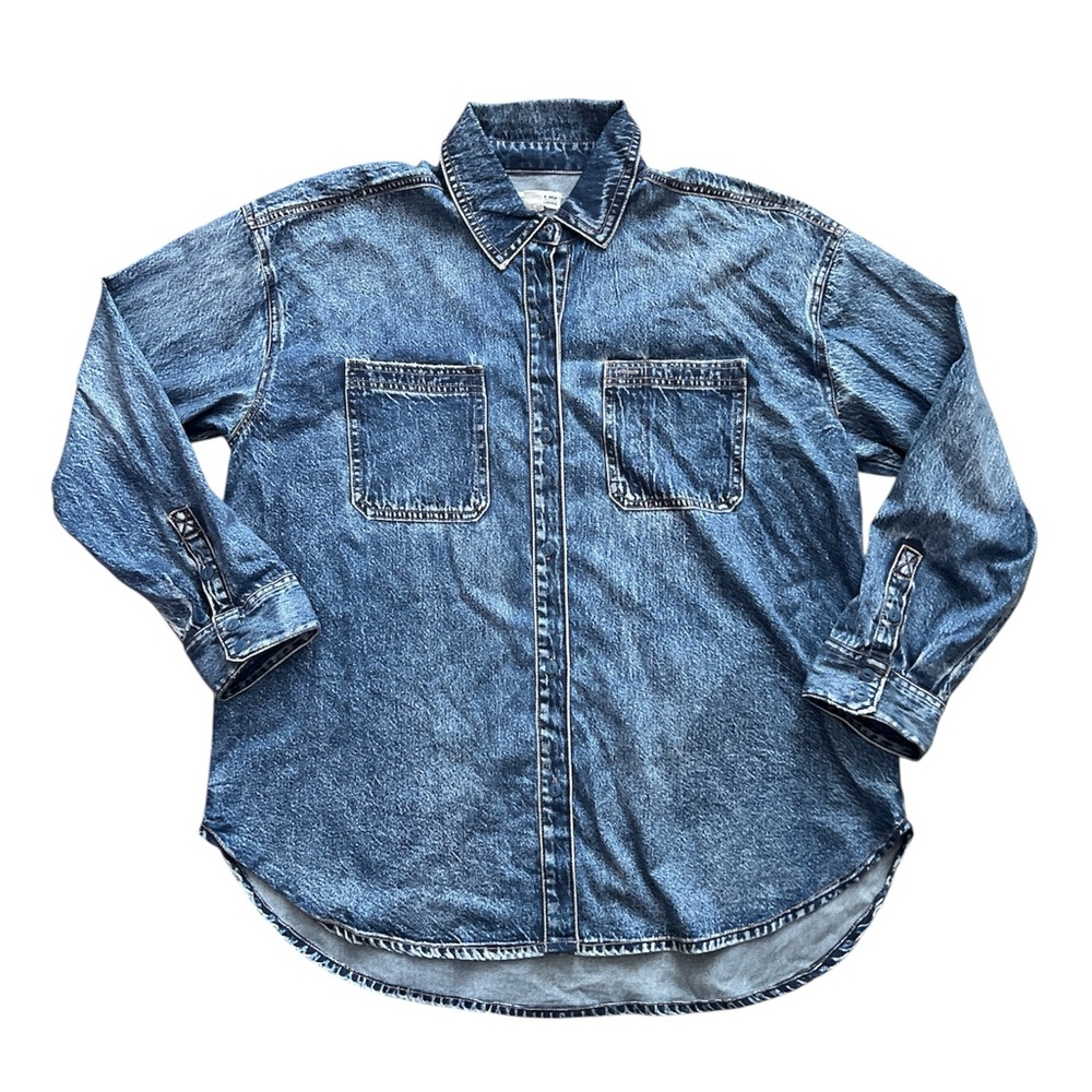 AE x Aerie DBL Take Button-Up Shirt SZ M